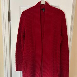 Talbots Red Cardigan Sweater - Misses Medium